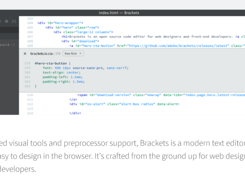 Brackets and Web Design